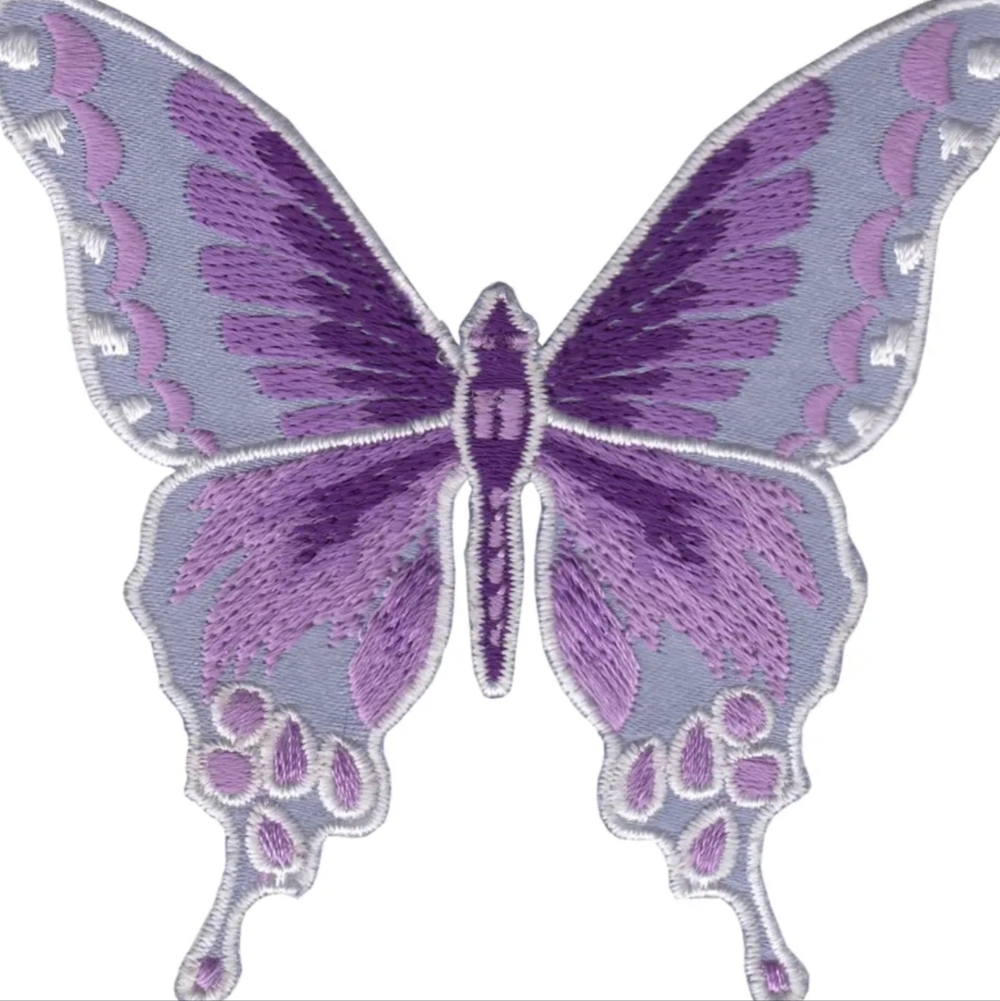 NWT Multi Color Butterfly Patch For Denim Jeans And Jean Jackets